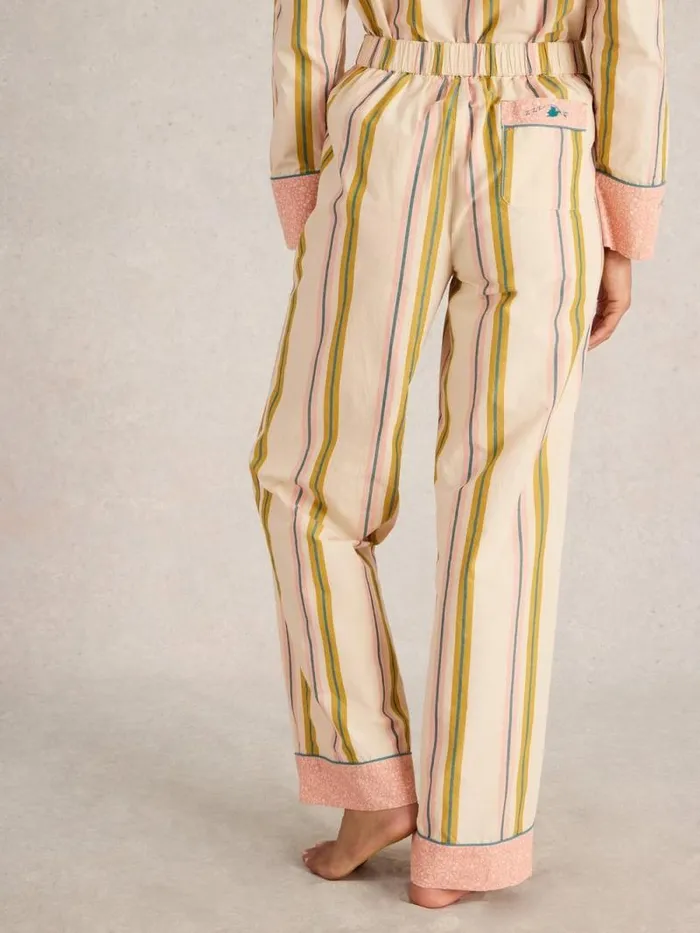 Women Nina Organic Stripe PJ Bottom Ivory Multi White Stuff Nightwear Women Nina Organic Stripe PJ Bottom Ivory Multi White Stuff Nightwear