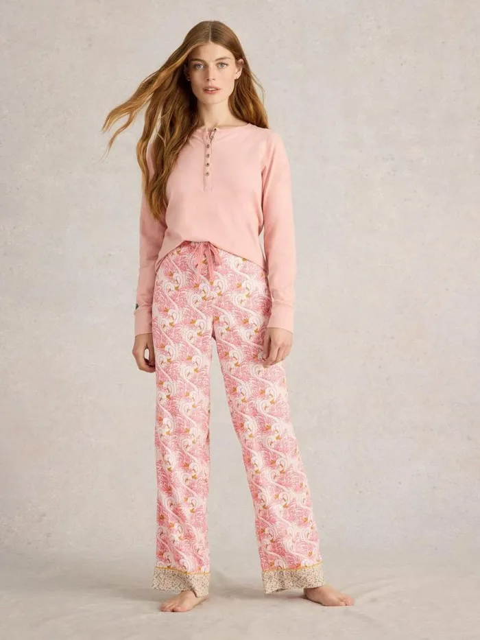 Women Nina PJ Bottom Ivory Multi White Stuff Nightwear