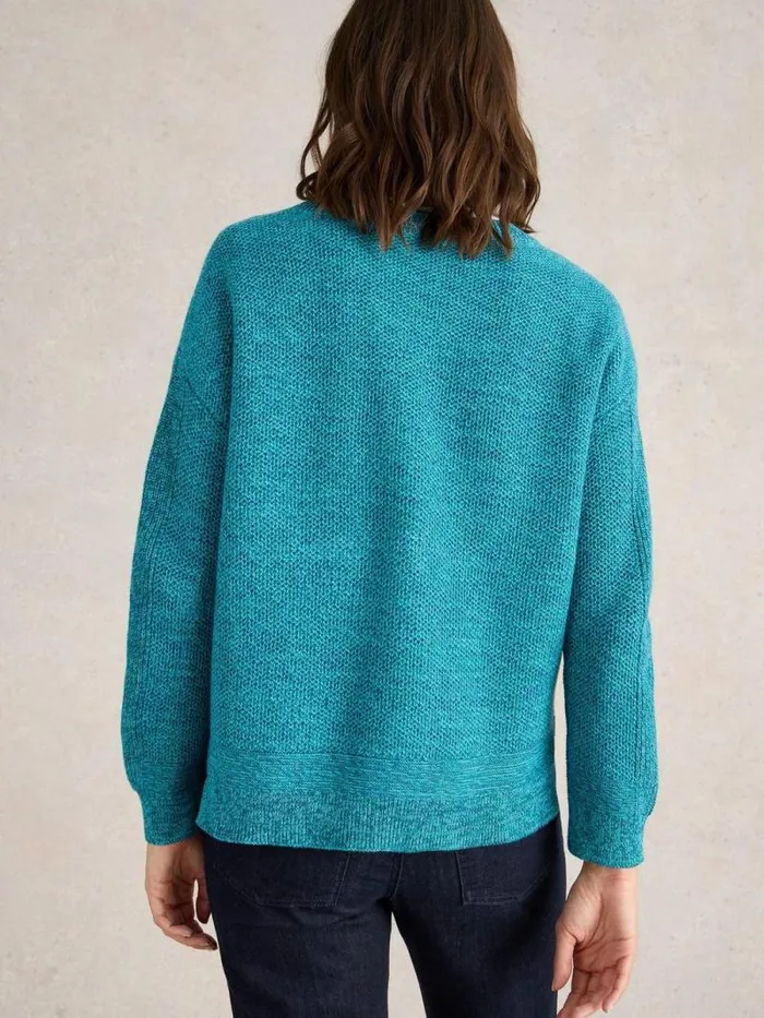Women NORTHBANK JUMPER Teal Multi White Stuff Knitwear Women NORTHBANK JUMPER Teal Multi White Stuff Knitwear
