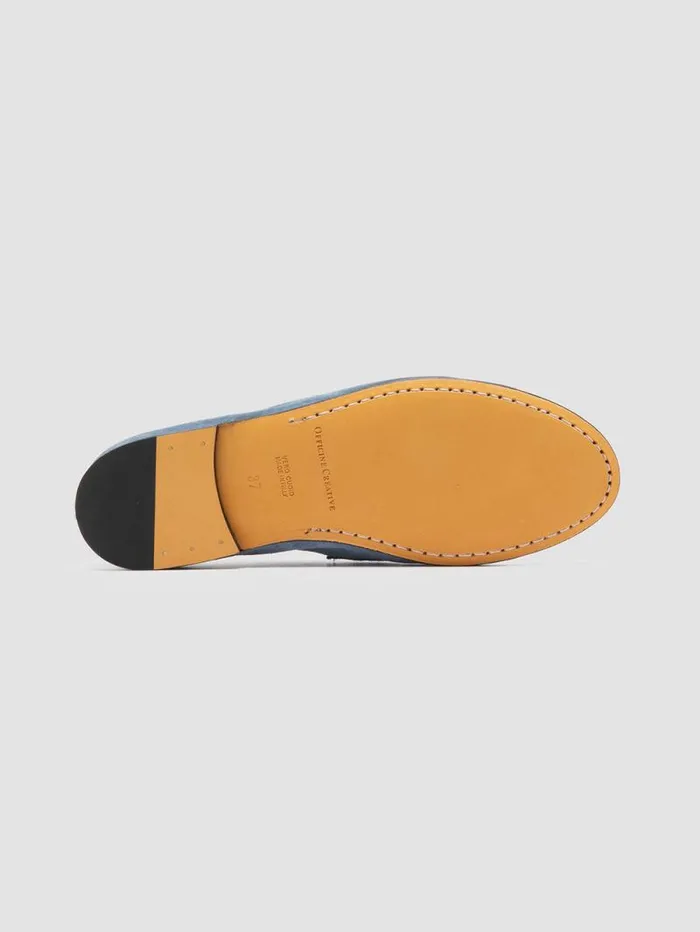 Women Officine Creative Footwear BLAIR 001 Blue Suede Loafers