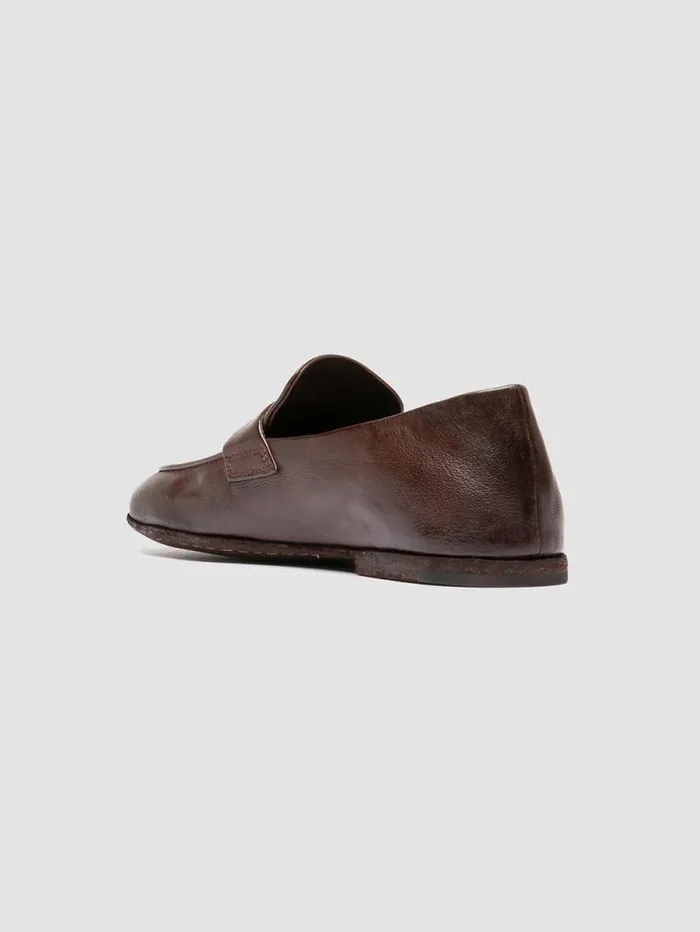Women Officine Creative Footwear BLAIR DD 001 Brown Leather Penny Loafers Women Officine Creative Footwear BLAIR DD 001 Brown Leather Penny Loafers