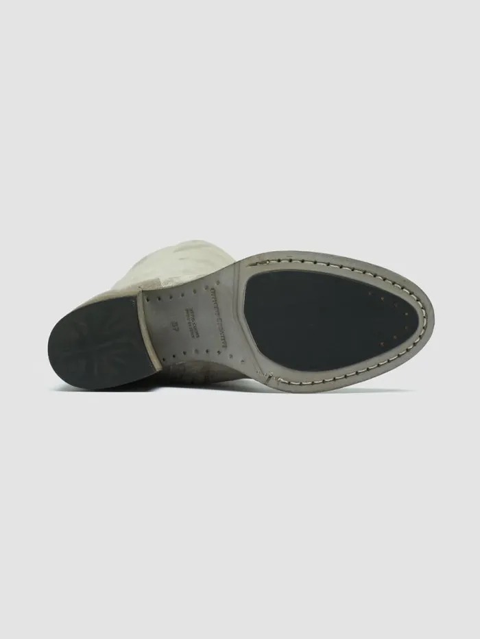 Women Officine Creative Footwear DENNER 116 Gray Suede Zip Boots