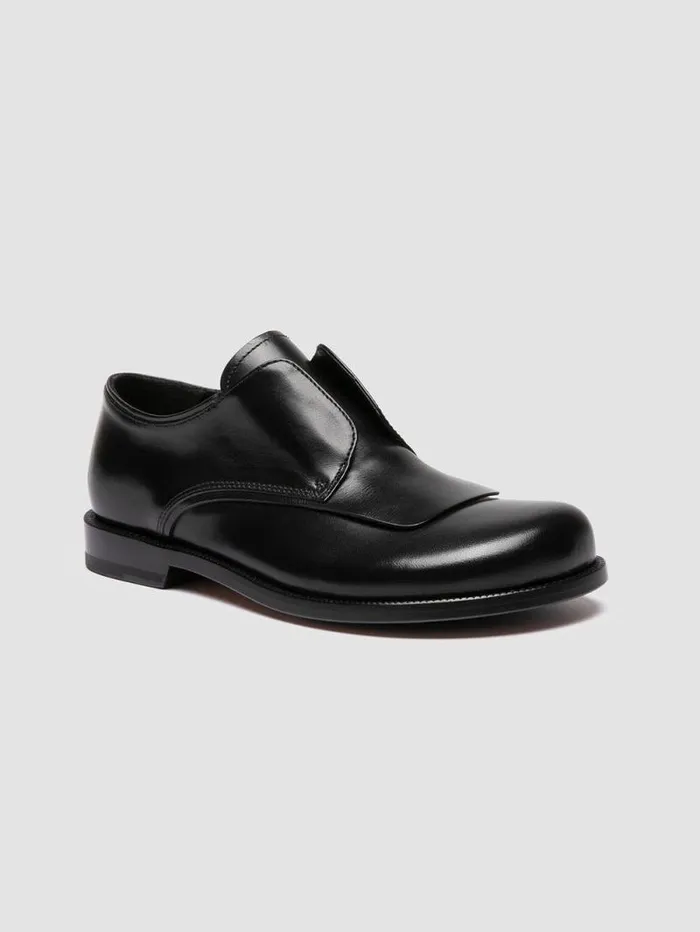 Women Officine Creative Footwear EMERALD 003 Black Leather Derby Shoes