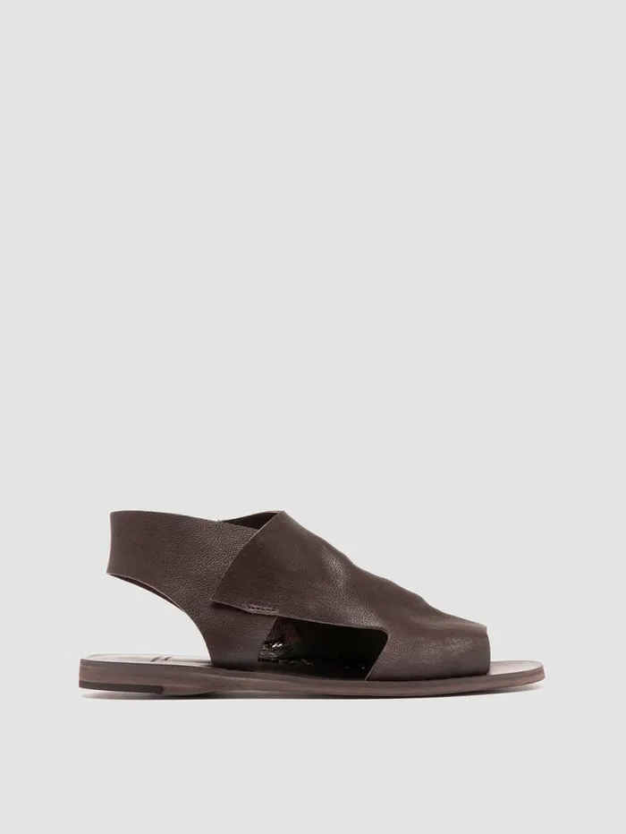 Women Officine Creative Footwear ITACA 033 Brown Leather Sandals