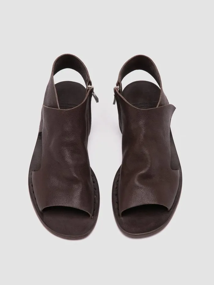 Women Officine Creative Footwear ITACA 033 Brown Leather Sandals