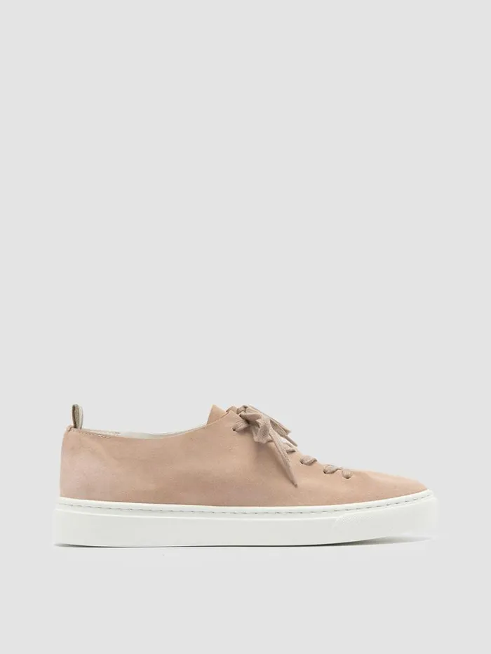 Women Officine Creative Footwear LEGGERA 100 Rose Suede Low Top Sneakers