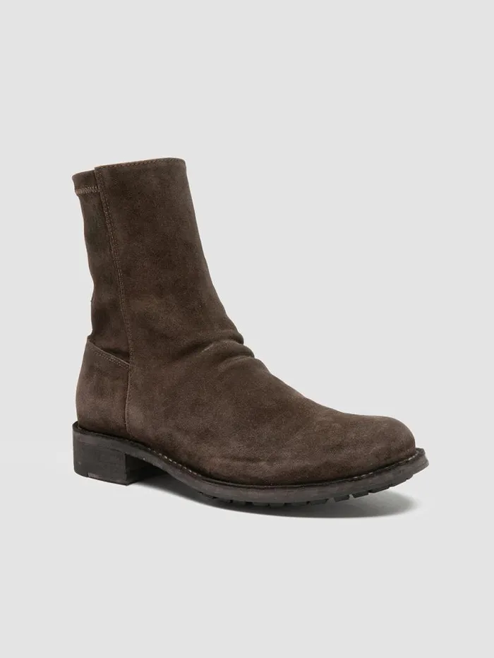 Women Officine Creative Footwear LEGRAND 203 Brown Suede Ankle Boots Women Officine Creative Footwear LEGRAND 203 Brown Suede Ankle Boots