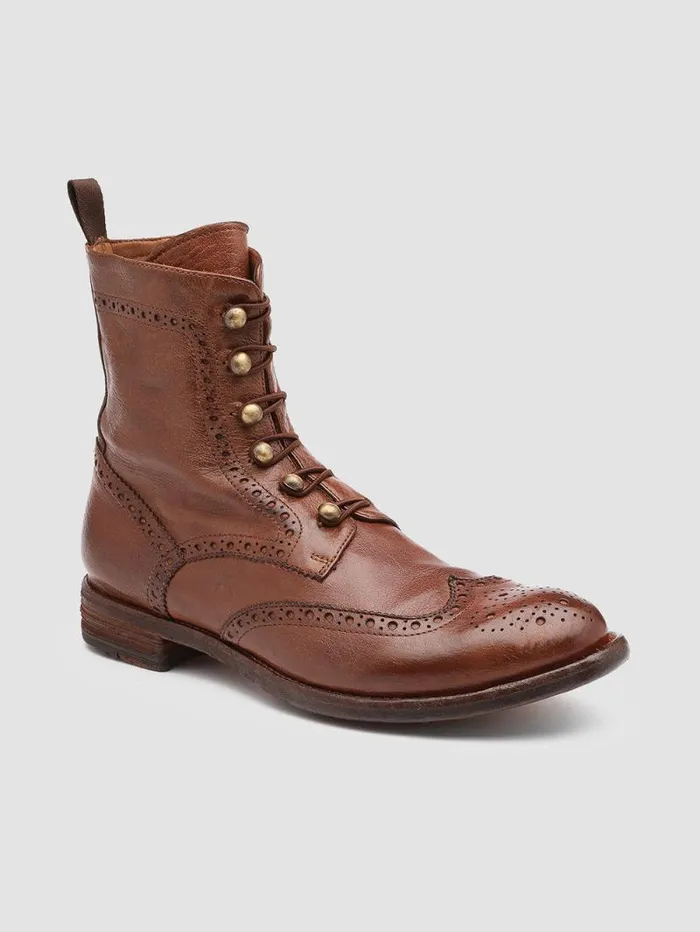 Women Officine Creative Footwear LEXIKON 131 Light Brown Leather Booties
