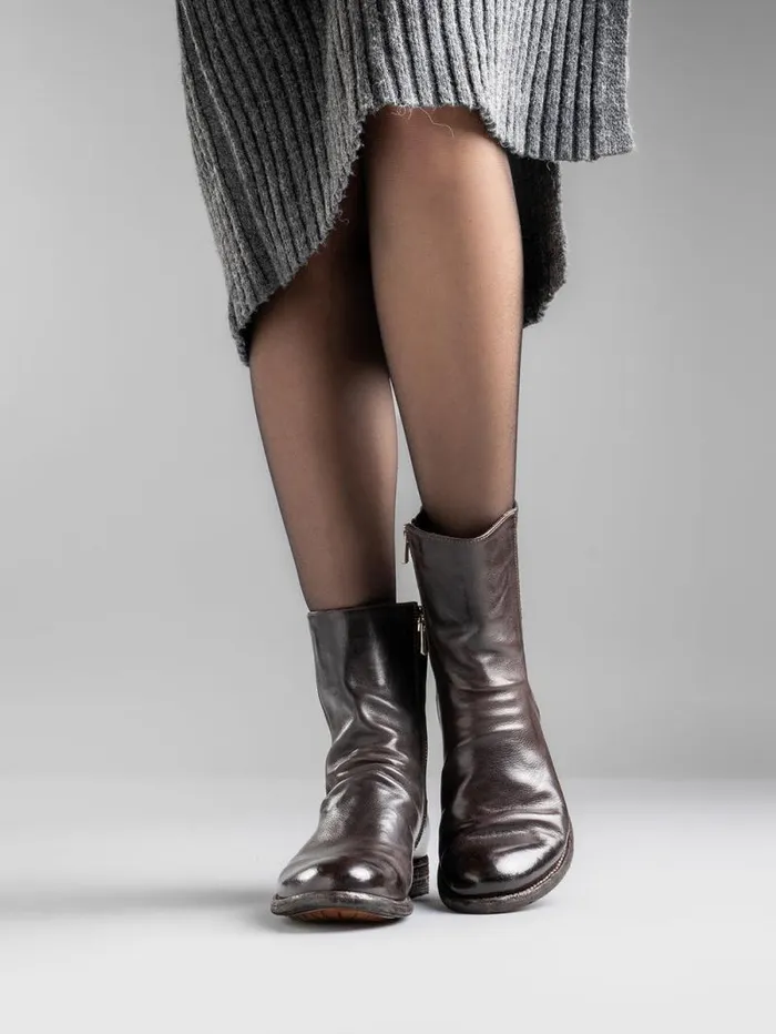 Women Officine Creative Footwear LEXIKON 135 Brown Leather Booties Women Officine Creative Footwear LEXIKON 135 Brown Leather Booties