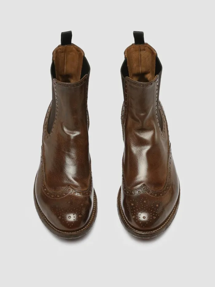 Women Officine Creative Footwear LEXIKON 151 Brown Leather Chelsea Boots Women Officine Creative Footwear LEXIKON 151 Brown Leather Chelsea Boots