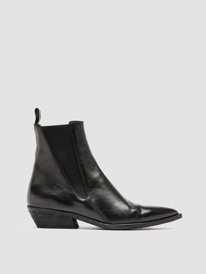 Women Officine Creative Footwear NOELIE DD 101 Black Leather Chelsea Boots