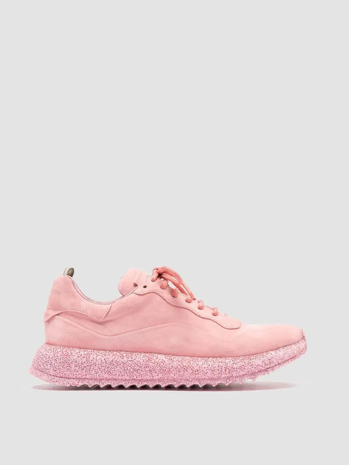 Women Officine Creative Footwear RACE RUBREX 103 Rose Suede Low Top Sneakers
