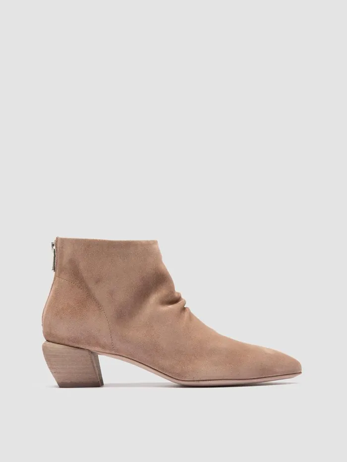 Women Officine Creative Footwear SALLY 001 Beige Suede Booties
