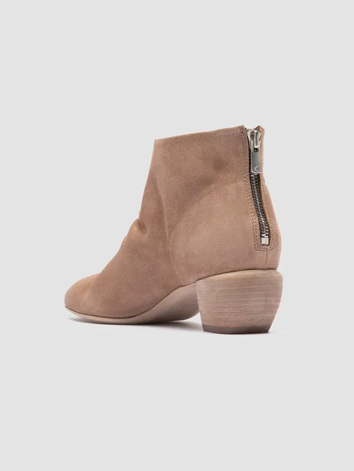 Women Officine Creative Footwear SALLY 001 Beige Suede Booties