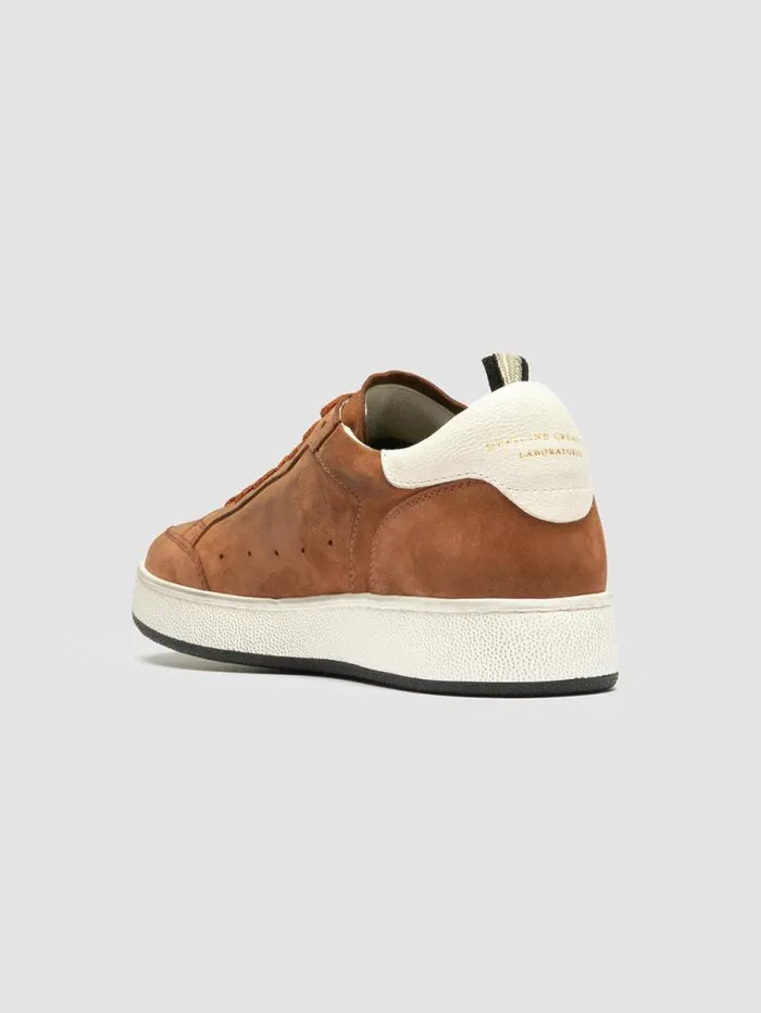 Women Officine Creative Footwear THE ANSWER 102 Light Brown Nubuck Low Top Sneakers