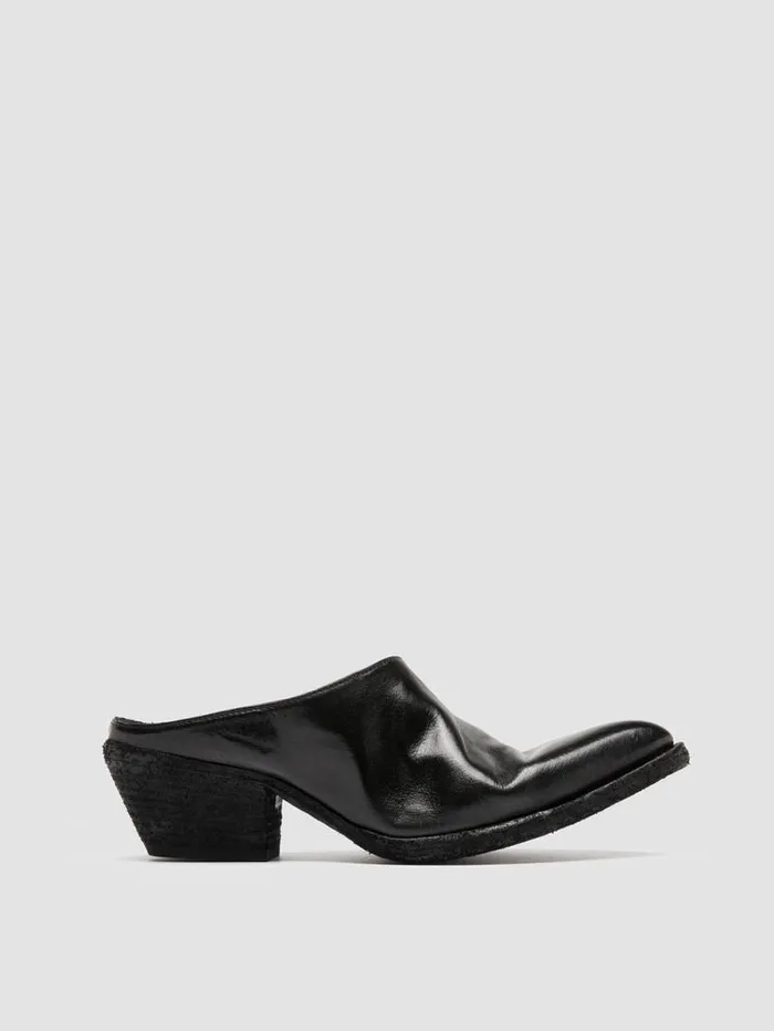 Women Officine Creative Footwear WANDA DD 101 Black Leather Mule Sandals