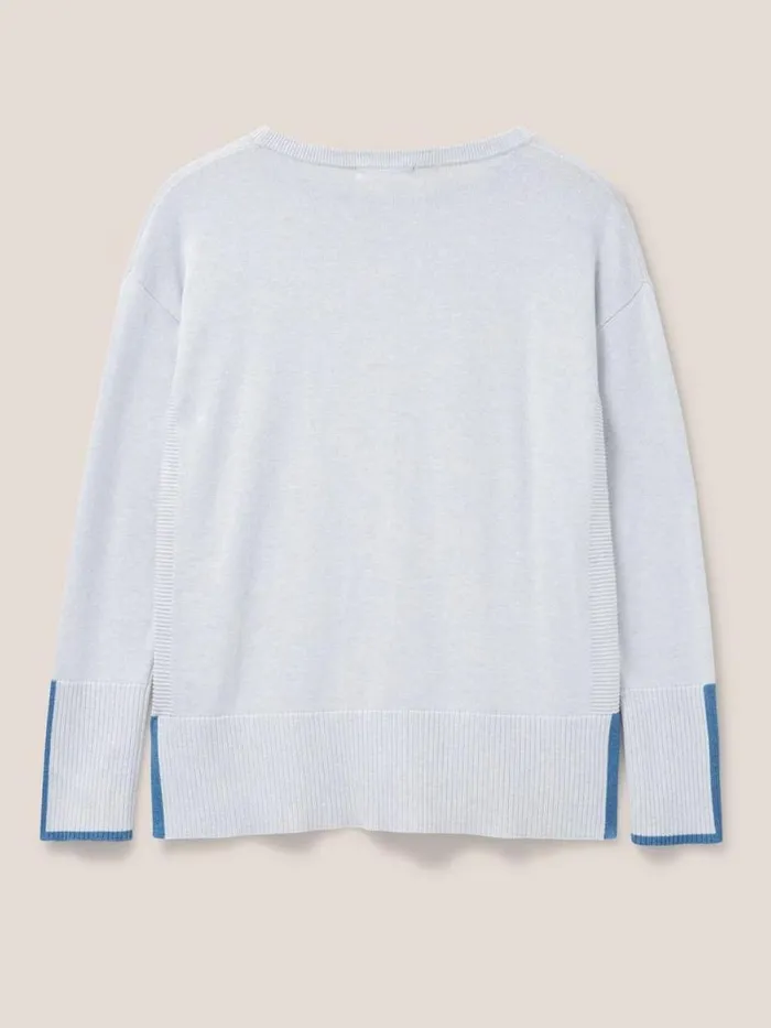Women Olive Knitted Jumper Light Grey White Stuff Knitwear Women Olive Knitted Jumper Light Grey White Stuff Knitwear