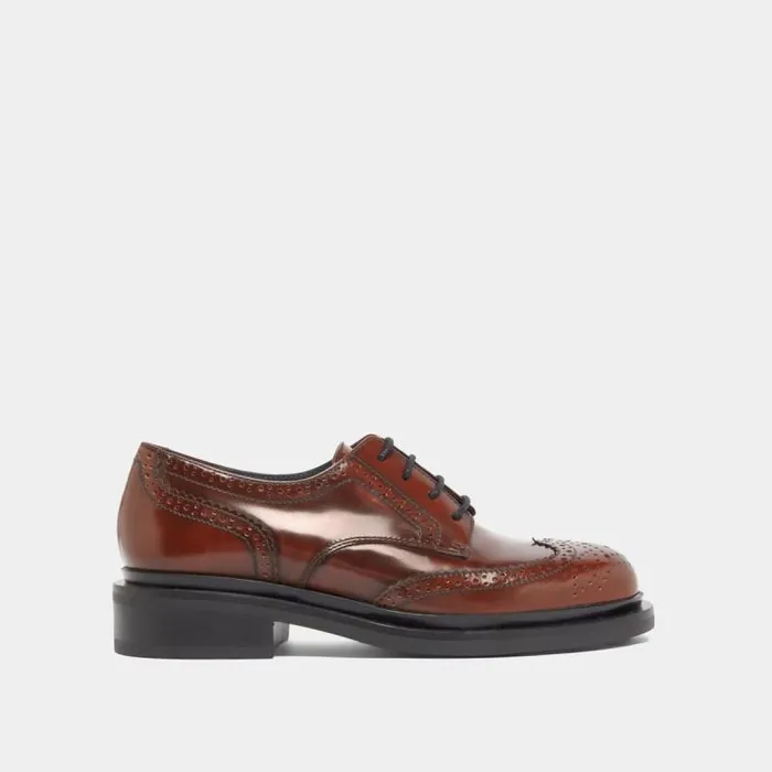 Women Openwork Derbies Brown JONAK Derbies Oxfords