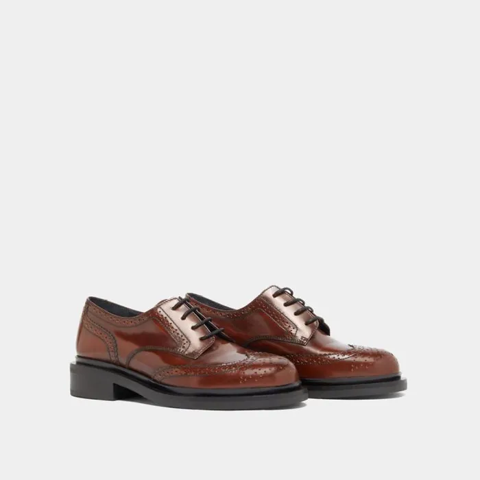 Women Openwork Derbies Brown JONAK Derbies Oxfords