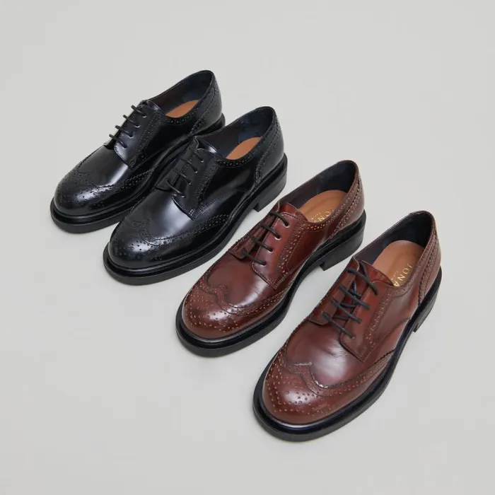 Women Openwork Derbies Brown JONAK Derbies Oxfords