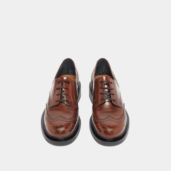 Women Openwork Derbies Brown JONAK Derbies Oxfords