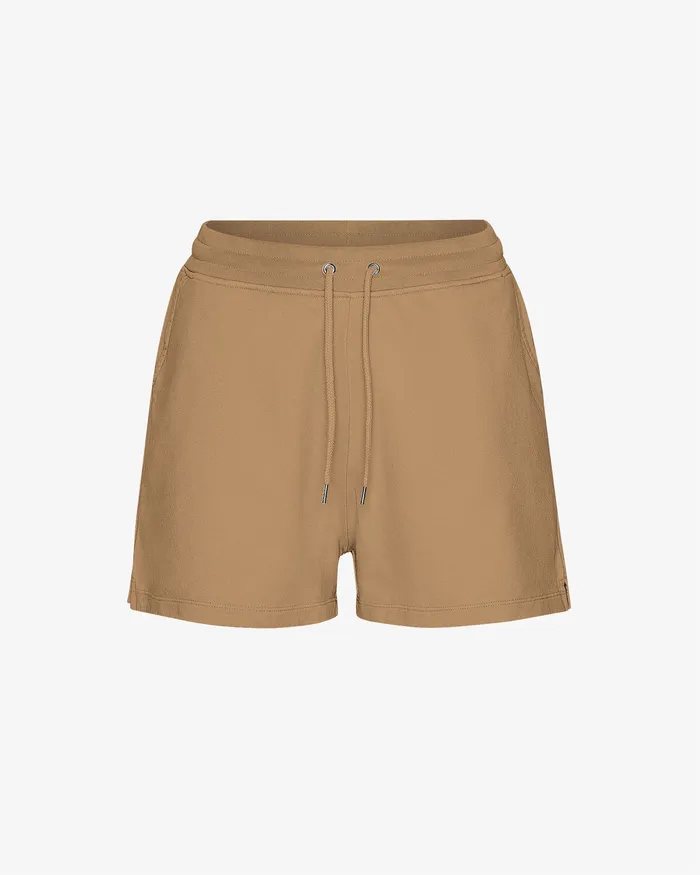 Women Organic Sweatshorts 8211 Sahara Camel Women Shorts Colorfulstandard