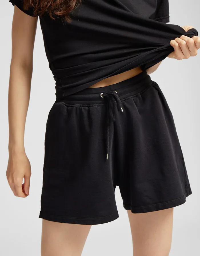 Women Organic Sweatshorts 8211 Sahara Camel Women Shorts Colorfulstandard