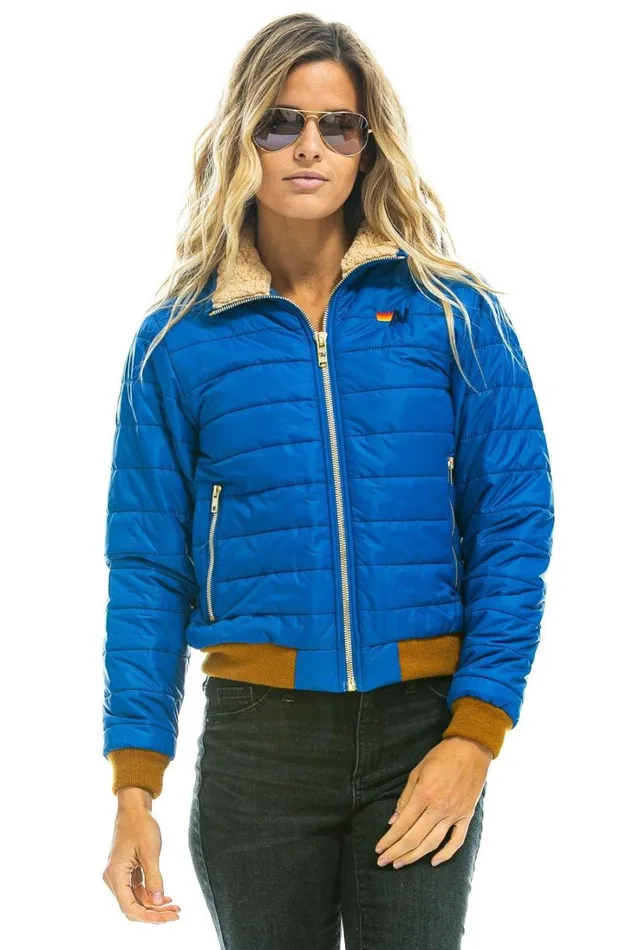 Women Outerwear Aviator Nation SUNBURST JACKET 8211 SNORKEL BLUE Women Outerwear Aviator Nation SUNBURST JACKET 8211 SNORKEL BLUE