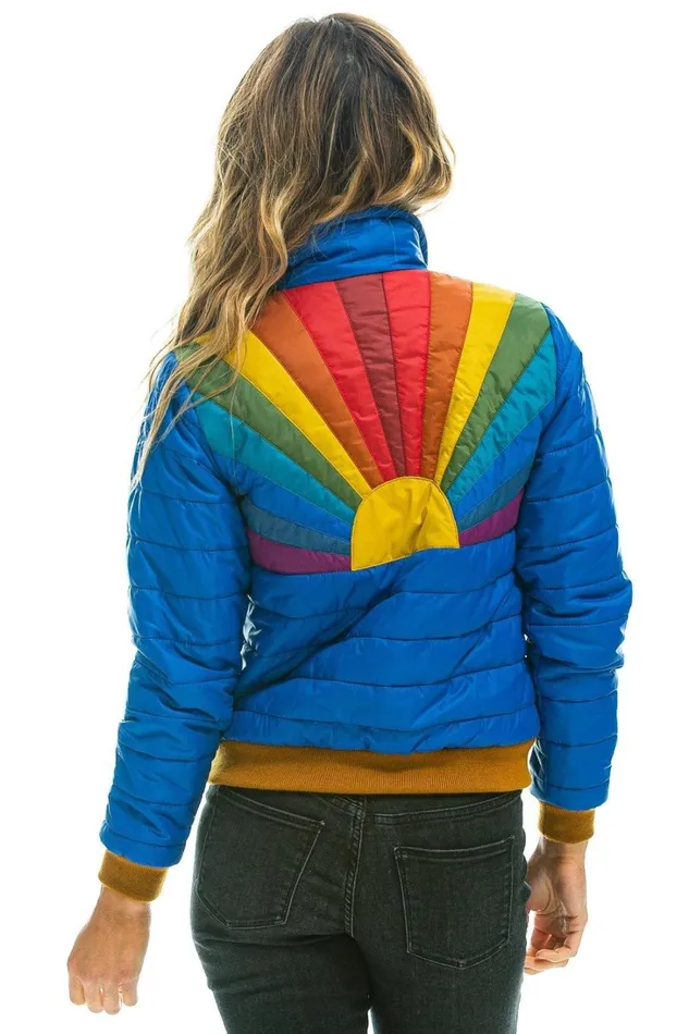 Women Outerwear Aviator Nation SUNBURST JACKET 8211 SNORKEL BLUE Women Outerwear Aviator Nation SUNBURST JACKET 8211 SNORKEL BLUE