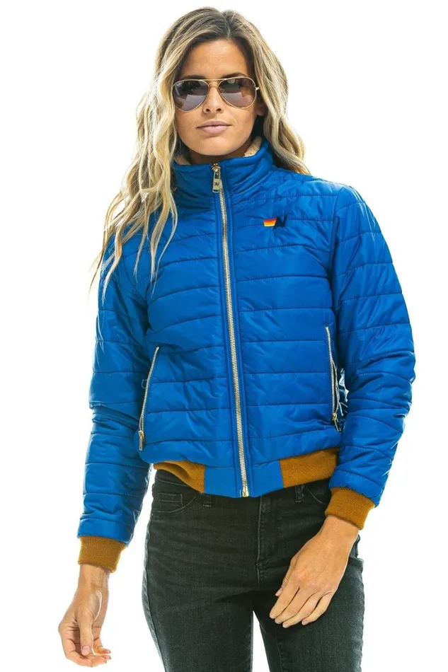 Women Outerwear Aviator Nation SUNBURST JACKET 8211 SNORKEL BLUE Women Outerwear Aviator Nation SUNBURST JACKET 8211 SNORKEL BLUE