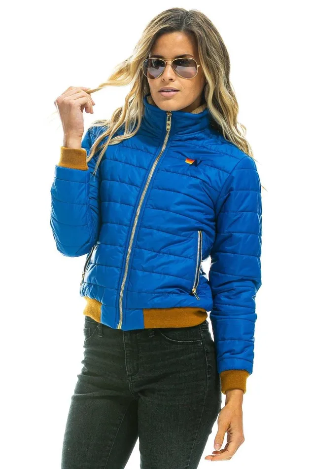 Women Outerwear Aviator Nation SUNBURST JACKET 8211 SNORKEL BLUE Women Outerwear Aviator Nation SUNBURST JACKET 8211 SNORKEL BLUE