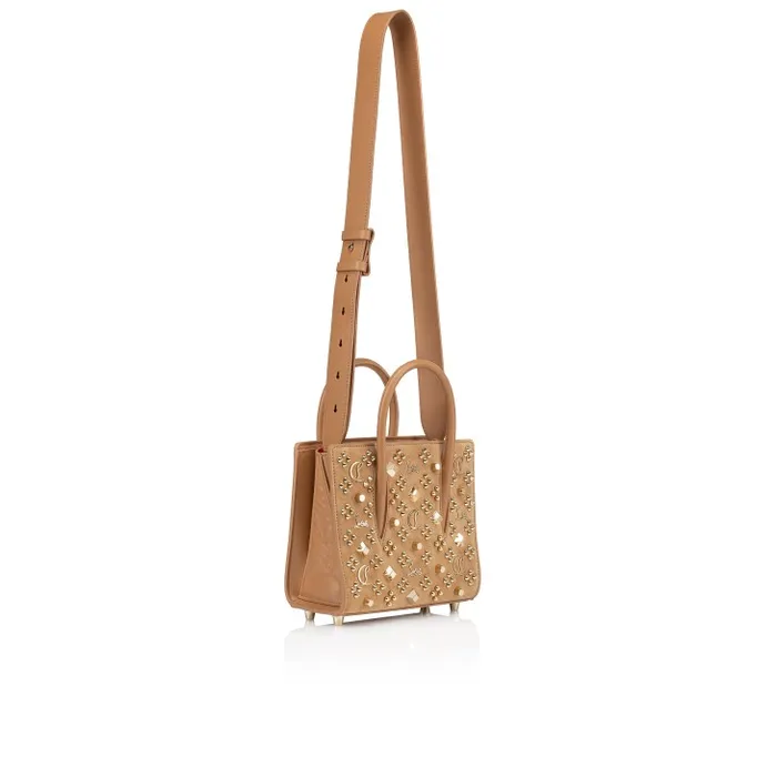 Women Paloma Mini Top Handle Bag 8211 Veau Velours Calf Leather And Spikes Loubinthesky 8211 Lionne Christian Louboutin Mini Bags