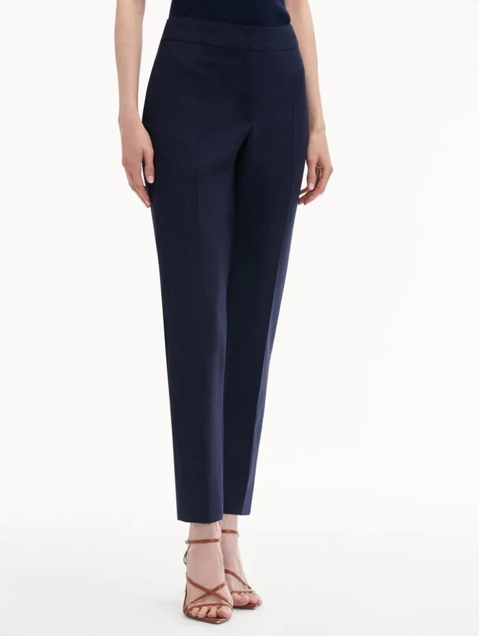 Women Pants and Skirts Oscar De La Renta ZipFront Skinny Pant Navy Women Pants and Skirts Oscar De La Renta ZipFront Skinny Pant Navy