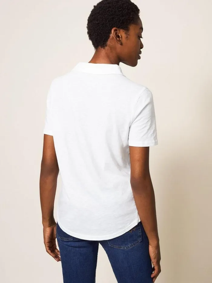 Women Penny Pocket Jersey Shirt Brilliant White White Stuff Shirts and Blouses Women Penny Pocket Jersey Shirt Brilliant White White Stuff Shirts and Blouses