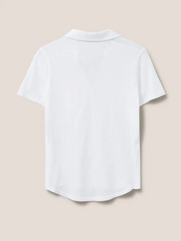 Women Penny Pocket Jersey Shirt Brilliant White White Stuff Shirts and Blouses Women Penny Pocket Jersey Shirt Brilliant White White Stuff Shirts and Blouses