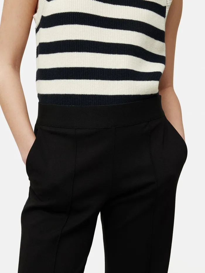Women Ponte Jersey Trouser Black Jigsaw Suits and Tailoring