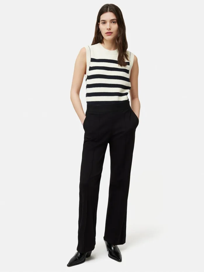 Women Ponte Jersey Trouser Black Jigsaw Suits and Tailoring