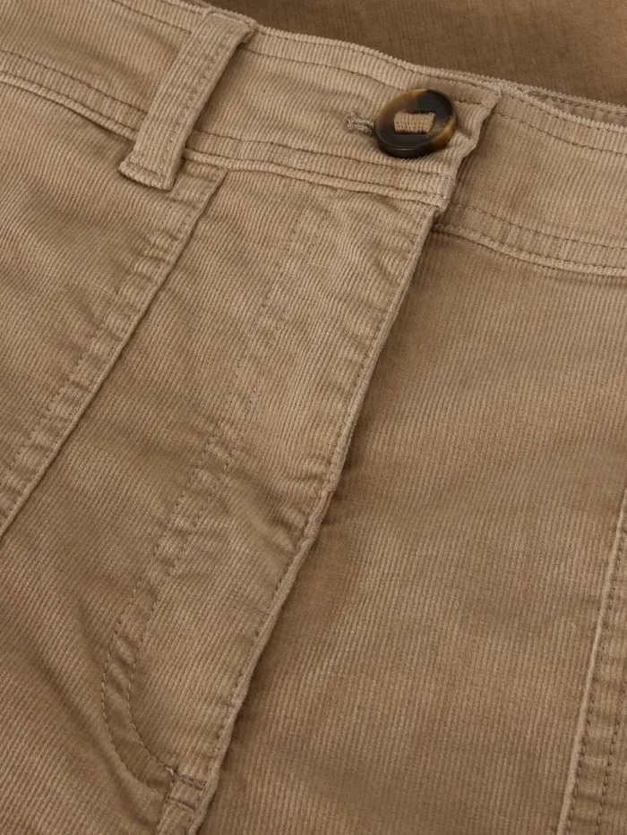 Women Romy Cord Culottes Light Natural White Stuff Trousers