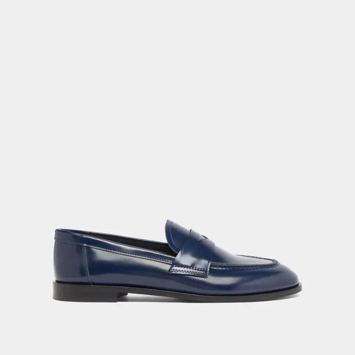 Women Roundtoe Loafers Blue JONAK Loafers
