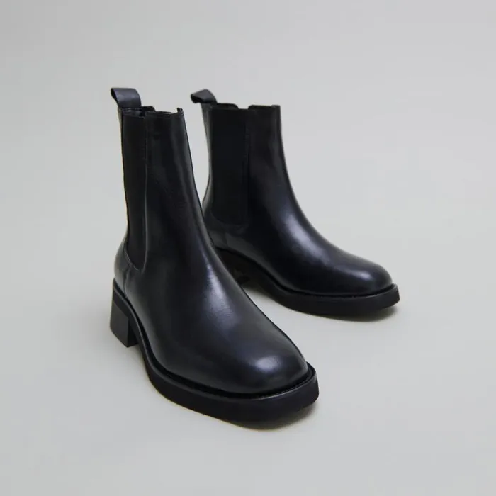 Women Roundtoed Boots Black JONAK Ankle Boots Lowboots