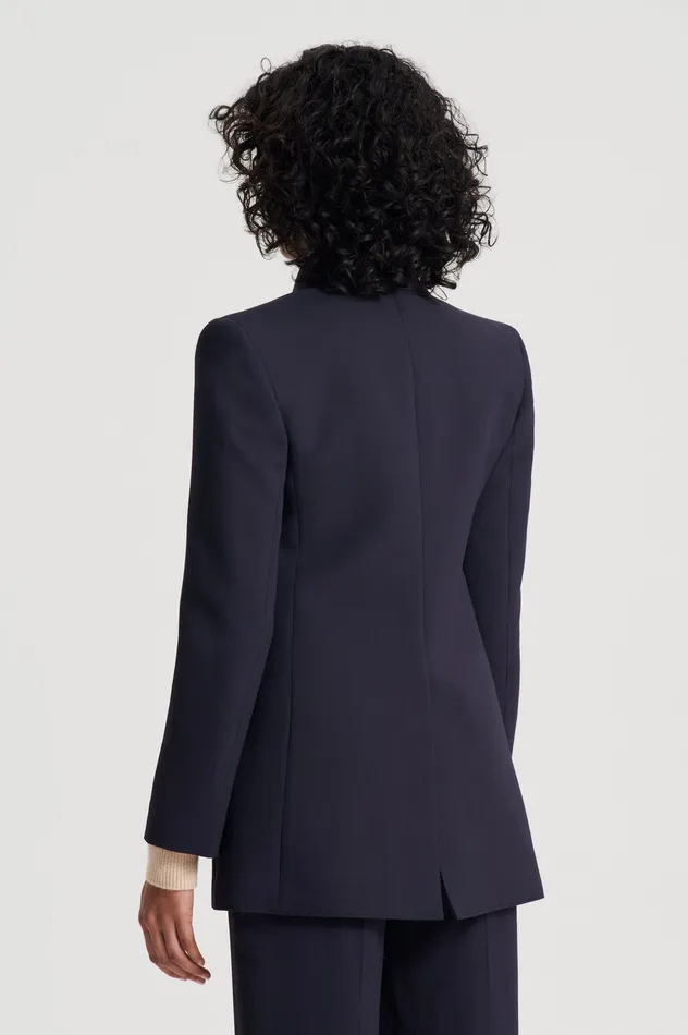 Women Scanlan Theodore TAILORED DRAPE JACKET NAVY Jackets