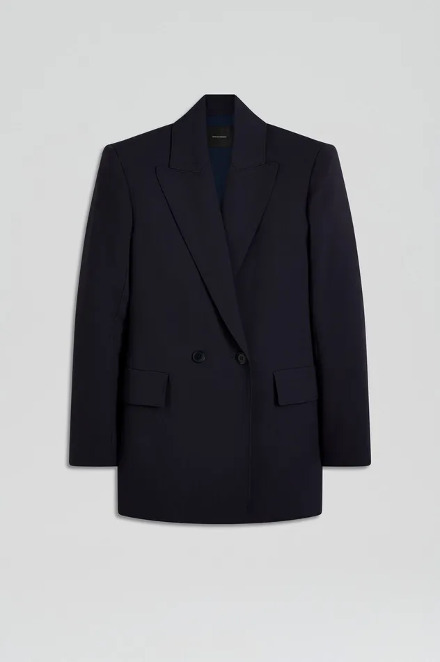 Women Scanlan Theodore TAILORED DRAPE JACKET NAVY Jackets