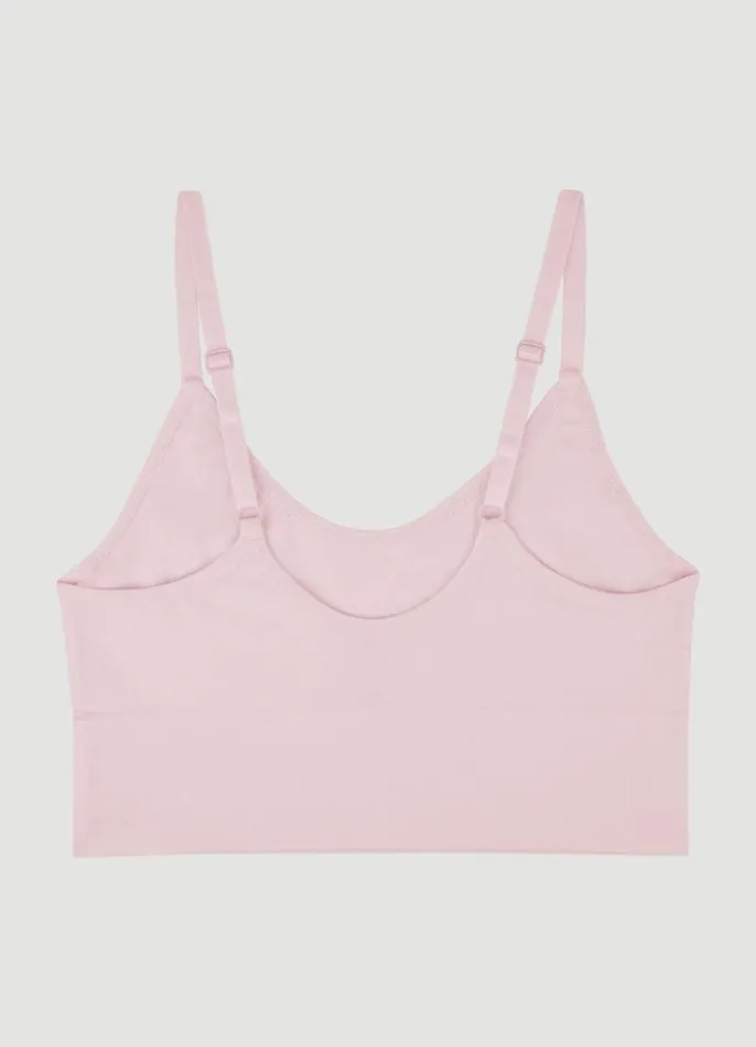 Women Seamless Longline Bralette 2Pack Pinkblack RBX Active Sports Bras