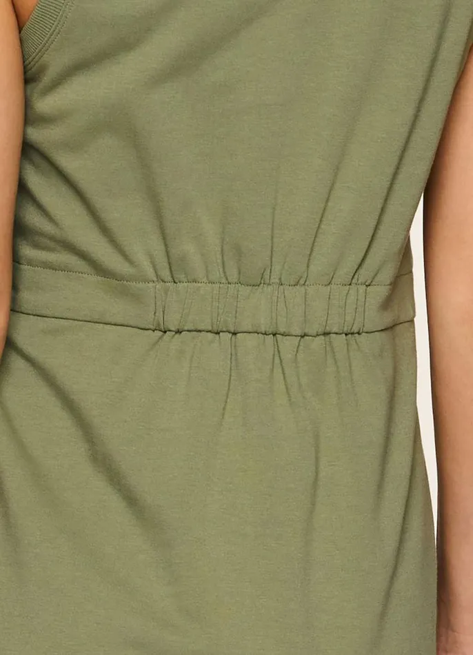 Women Seaside French Terry Dress Olive RBX Active Dresses