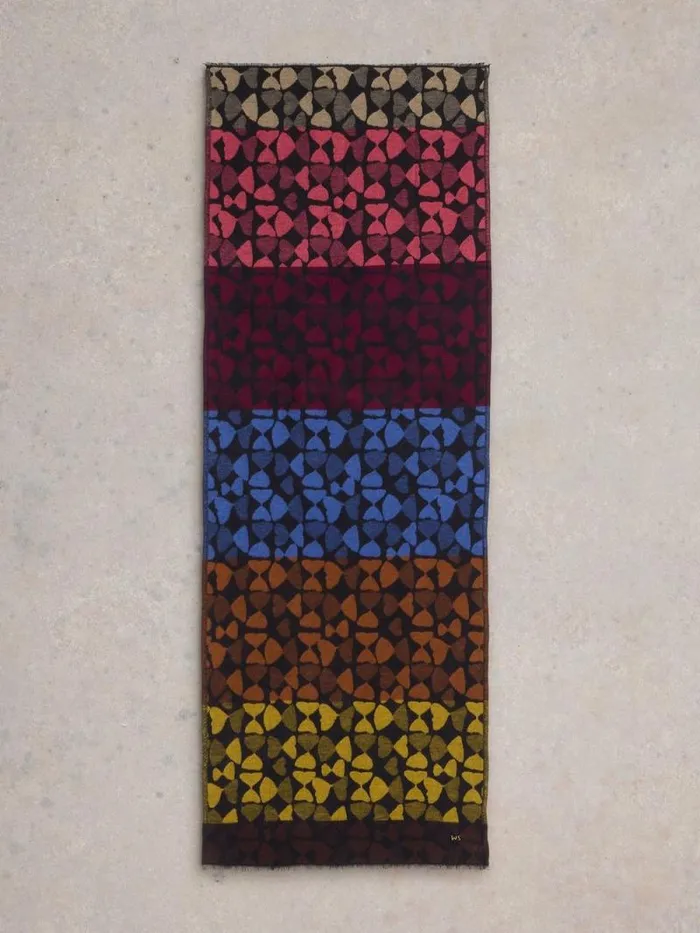 Women Selma Midweight Scarf Black Multi White Stuff Scarves