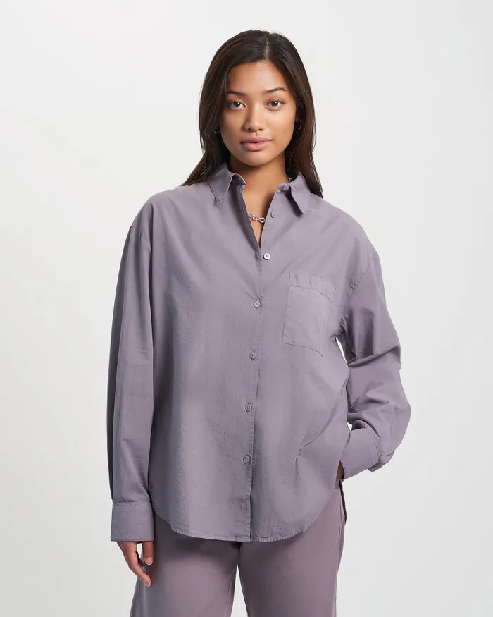 Women Shirts Colorfulstandard Organic Oversized Shirt 8211 Sahara Camel
