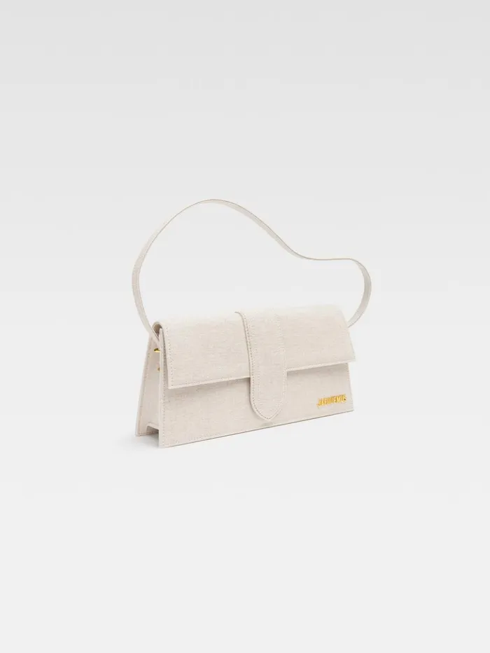 Women Shoulder Bags JACQUEMUS The Long Bambino Light Greige