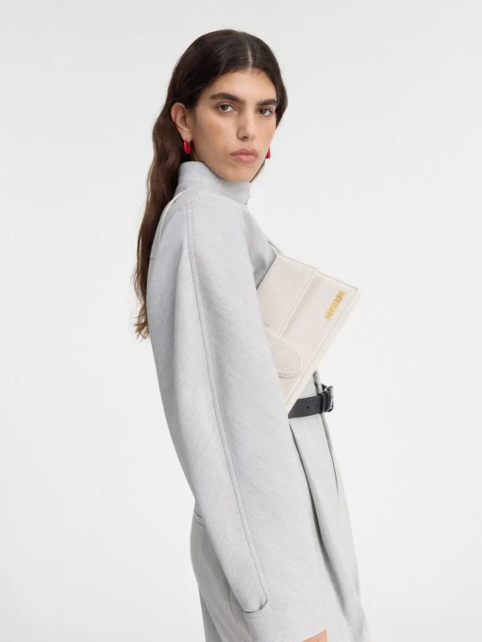 Women Shoulder Bags JACQUEMUS The Long Bambino Light Greige