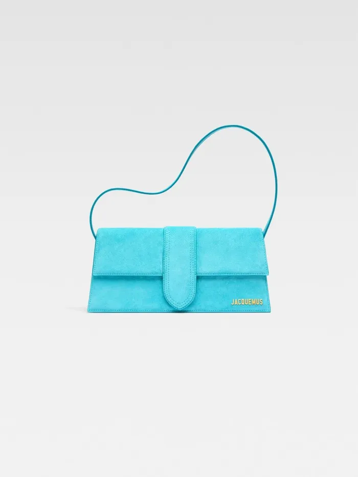 Women Shoulder Bags JACQUEMUS The Long Bambino Light Turquoise