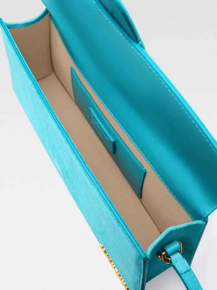 Women Shoulder Bags JACQUEMUS The Long Bambino Light Turquoise Women Shoulder Bags JACQUEMUS The Long Bambino Light Turquoise